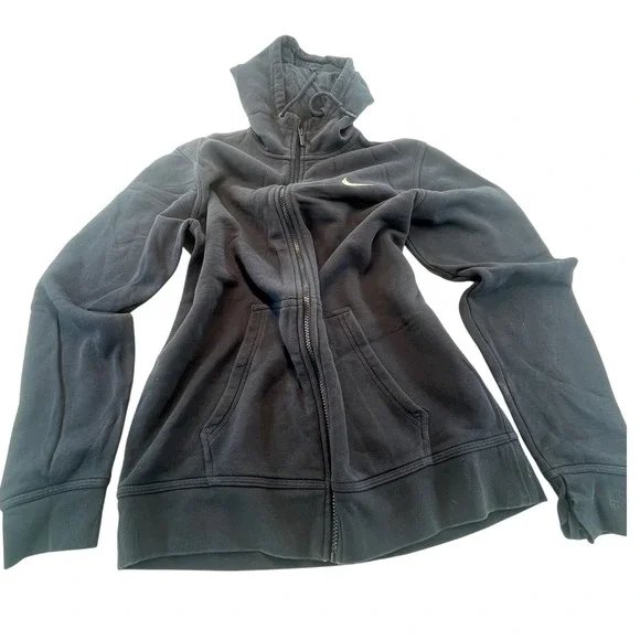 Nike Full Zip Hoodie‎ Mens Large NAVY Sweatshirt Jacket Activewear heavy - Picture 2 of 7